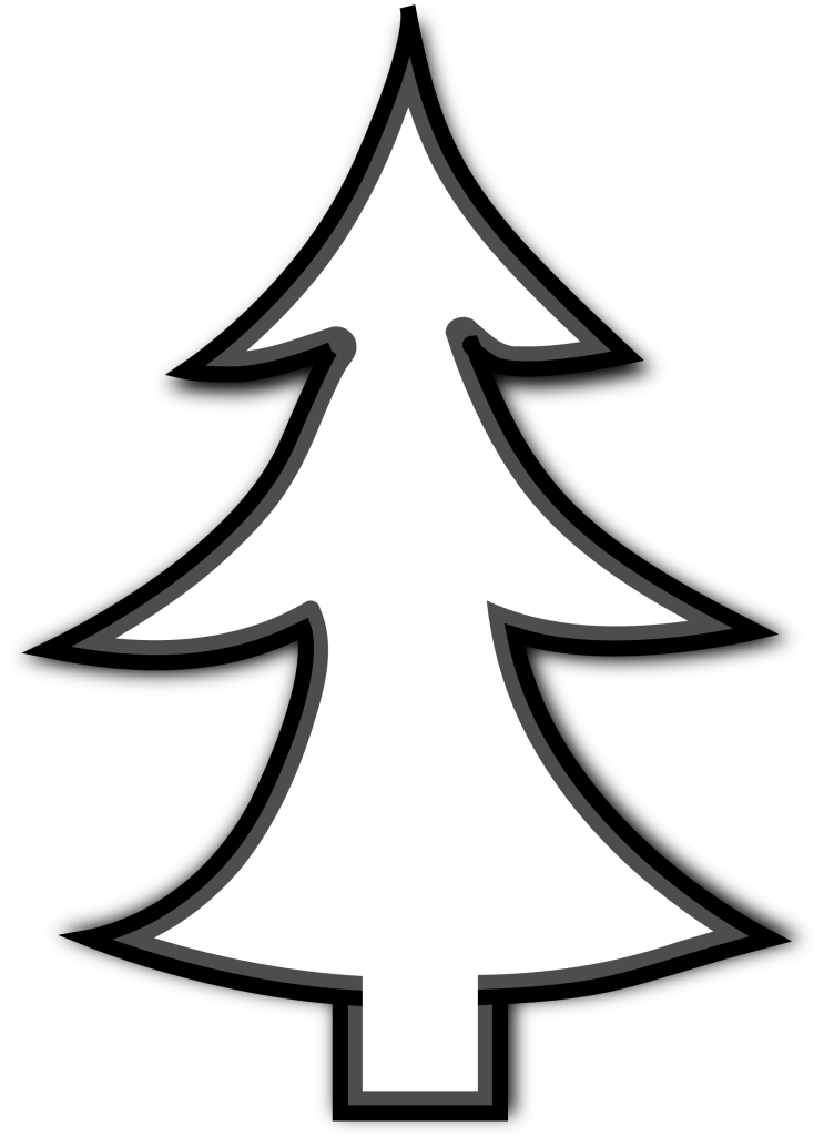 Clip Art Christmas Tree Outline
