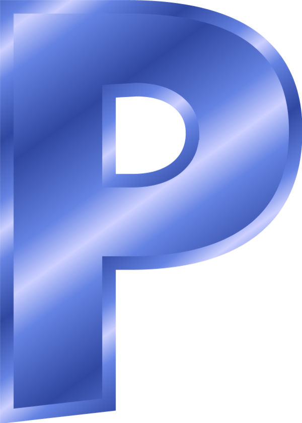 Alphabet Letter P - vector Clip Art