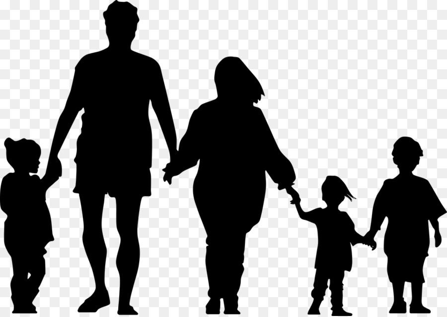 Family Silhouette Holding hands Clip art - Family png download - 960*680 - Free Transparent Family png Download.