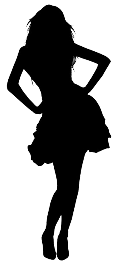 silhouette transparent women png
