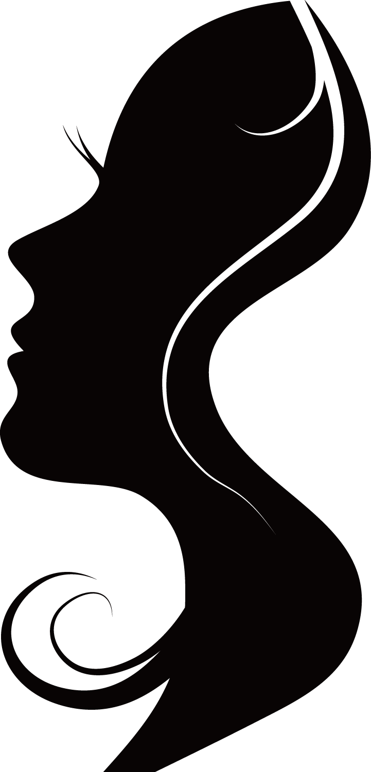 side female face silhouette
