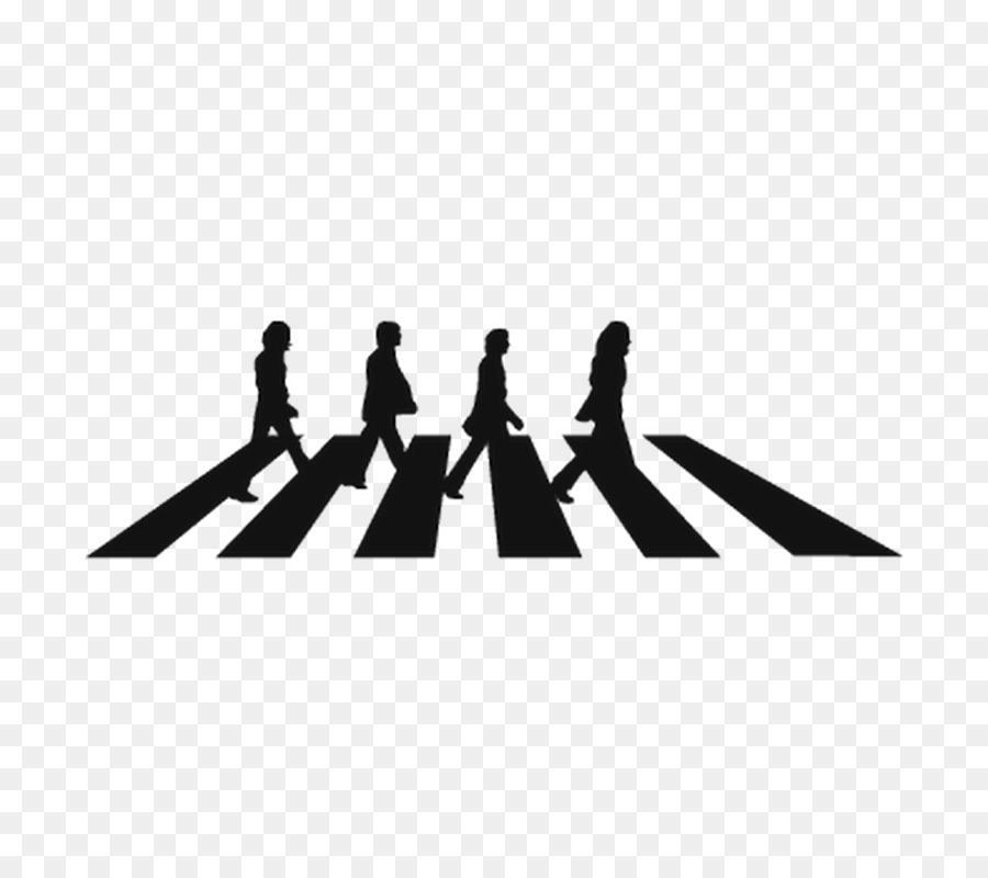 Abbey Road The Beatles Stencil Mural Wall decal - Silhouette png download - 800*800 - Free Transparent Abbey Road png Download.