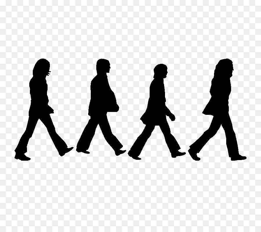 The Beatles Abbey Road Drawing Silhouette Logo - beatles png svg vector png download - 800*800 - Free Transparent Beatles png Download.