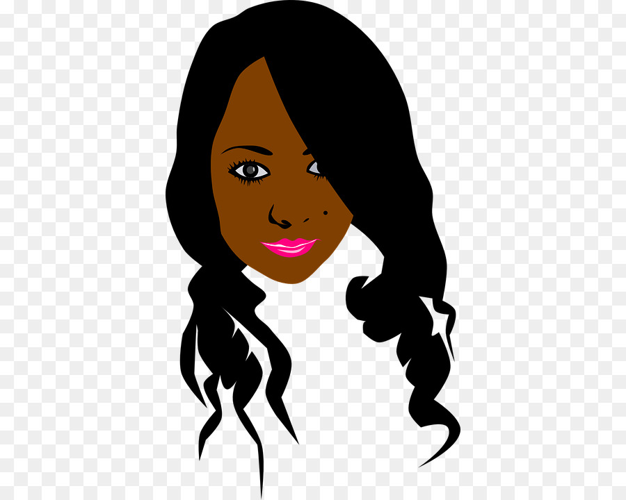 Woman Black hair Clip art - woman png download - 424*720 - Free Transparent  png Download.