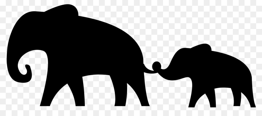 African elephant Silhouette Clip art - Elephant silhouette png download - 5379*2318 - Free Transparent African Elephant png Download.