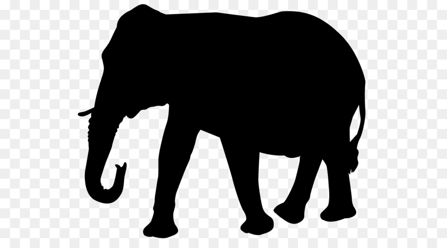 African elephant Silhouette Clip art - Silhouette png download - 600*487 - Free Transparent African Elephant png Download.