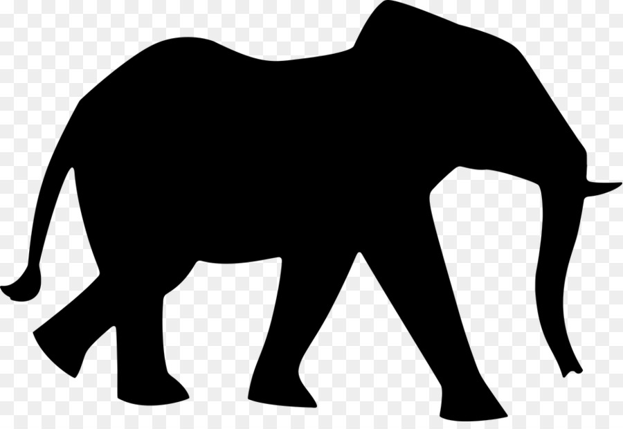 African elephant Elephantidae Silhouette Clip art - Silhouette png download - 960*650 - Free Transparent African Elephant png Download.
