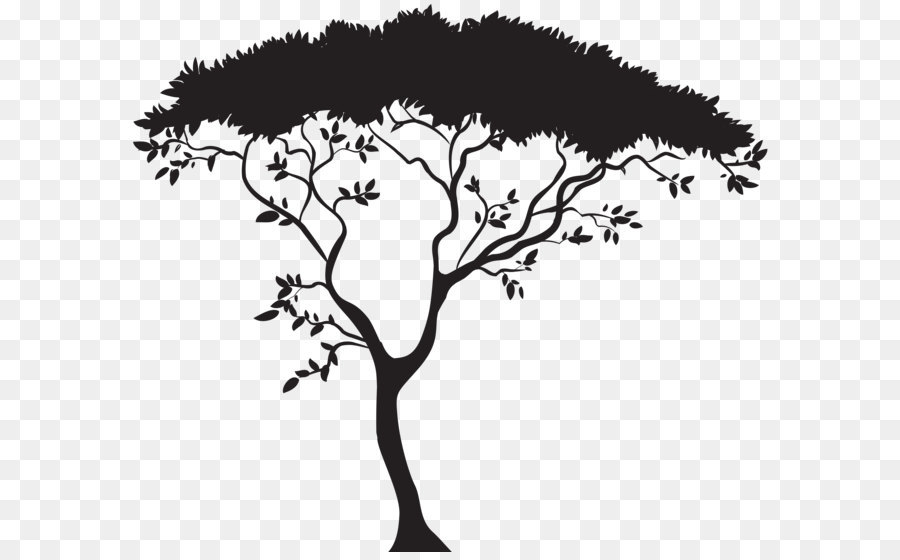 Savanna Clip art - African Tree Silhouette PNG Clip Art png download - 8000*6795 - Free Transparent Tree png Download.