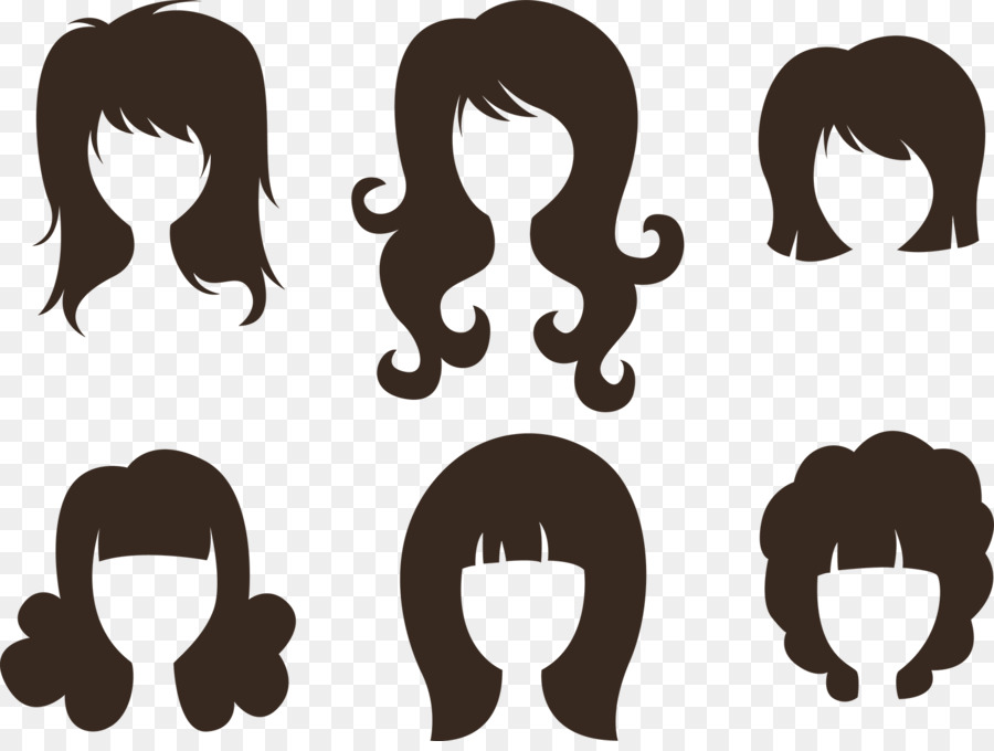 Comb Hairstyle Silhouette - Cute simple beauty hair cartoon vector png download - 1500*1118 - Free Transparent Comb png Download.