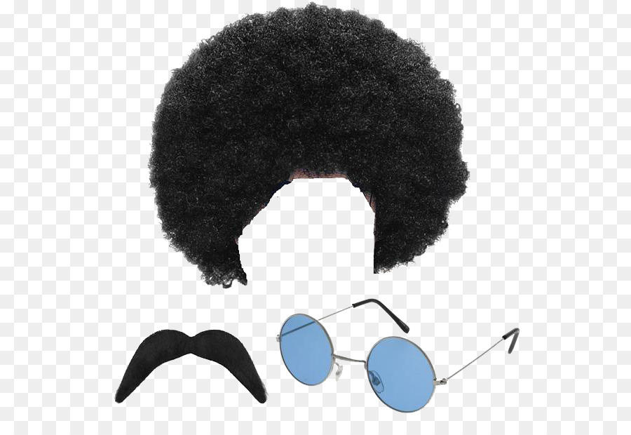 1970s 1960s Hippie Costume party Wig - Afro Hair PNG Transparent Images png download - 615*614 - Free Transparent Hippie png Download.