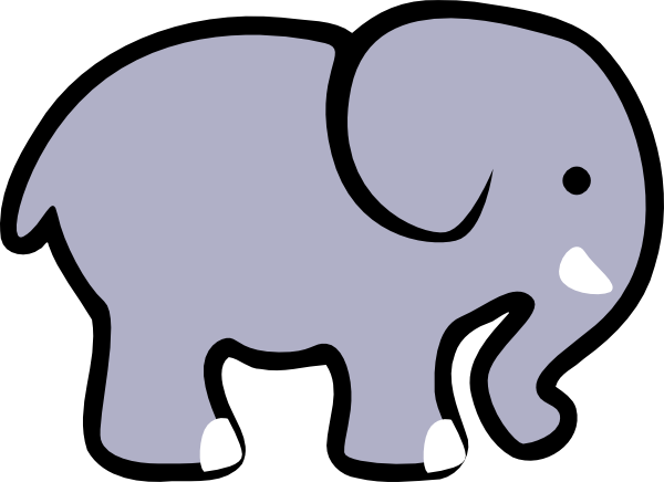 transparent elephant png cartoon

