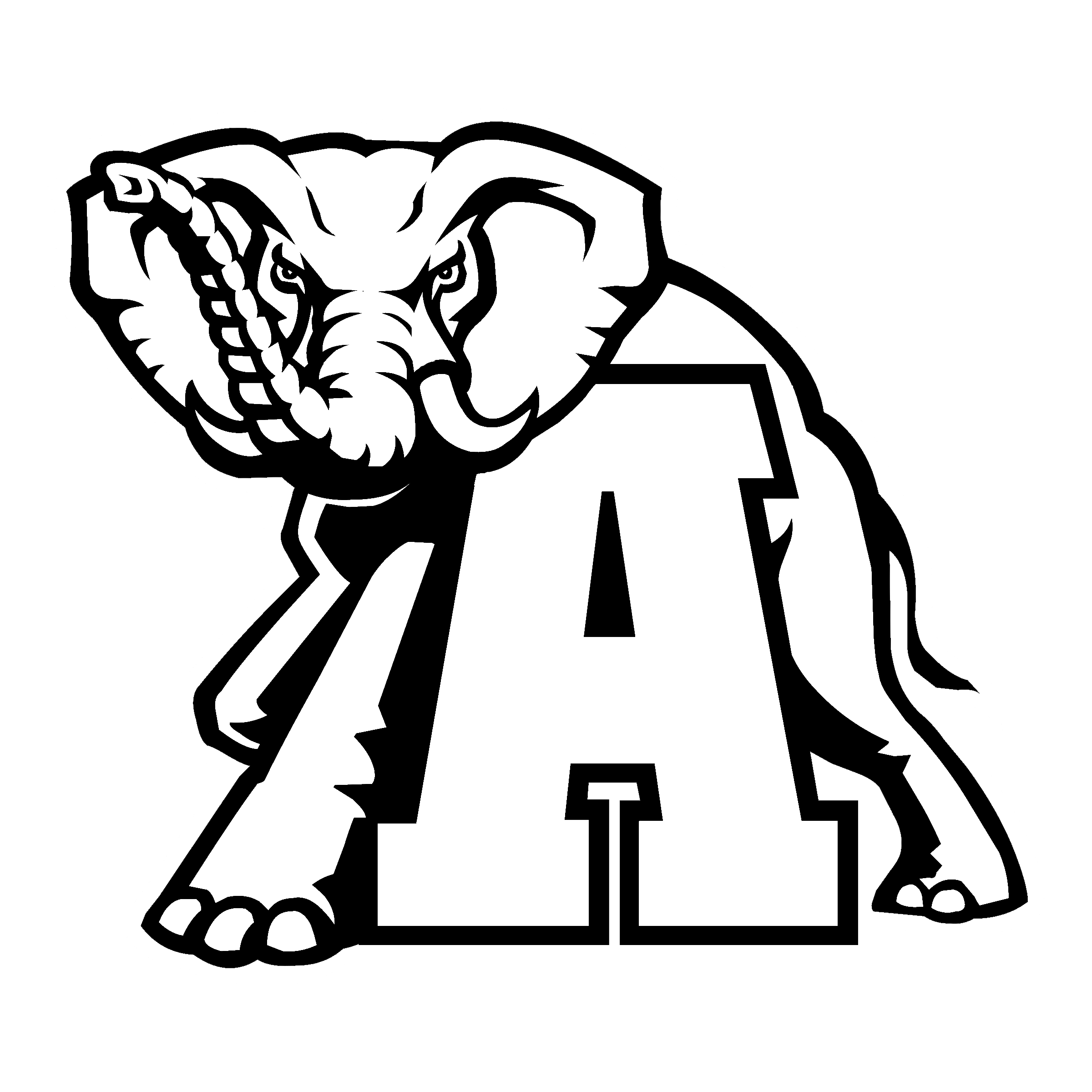 Alabama Elephant Pages Coloring Pages