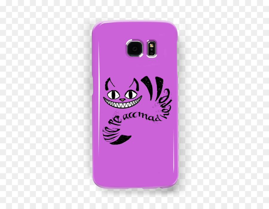 Cheshire Cat T-shirt Hoodie Mad Hatter - we are all mad here png download - 500*700 - Free Transparent Cheshire Cat png Download.