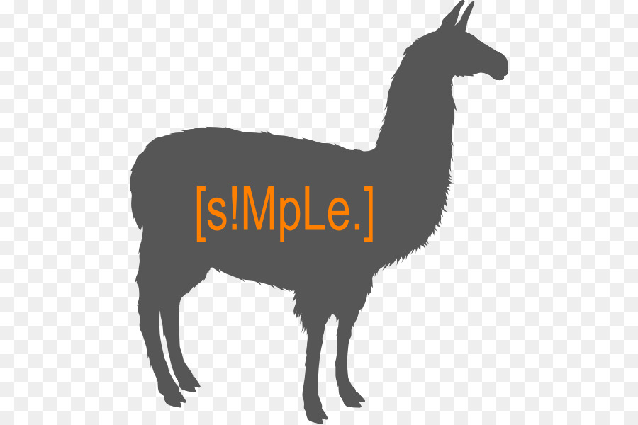Llama Alpaca Vicu�a Silhouette Clip art - Silhouette png download - 534*599 - Free Transparent Llama png Download.