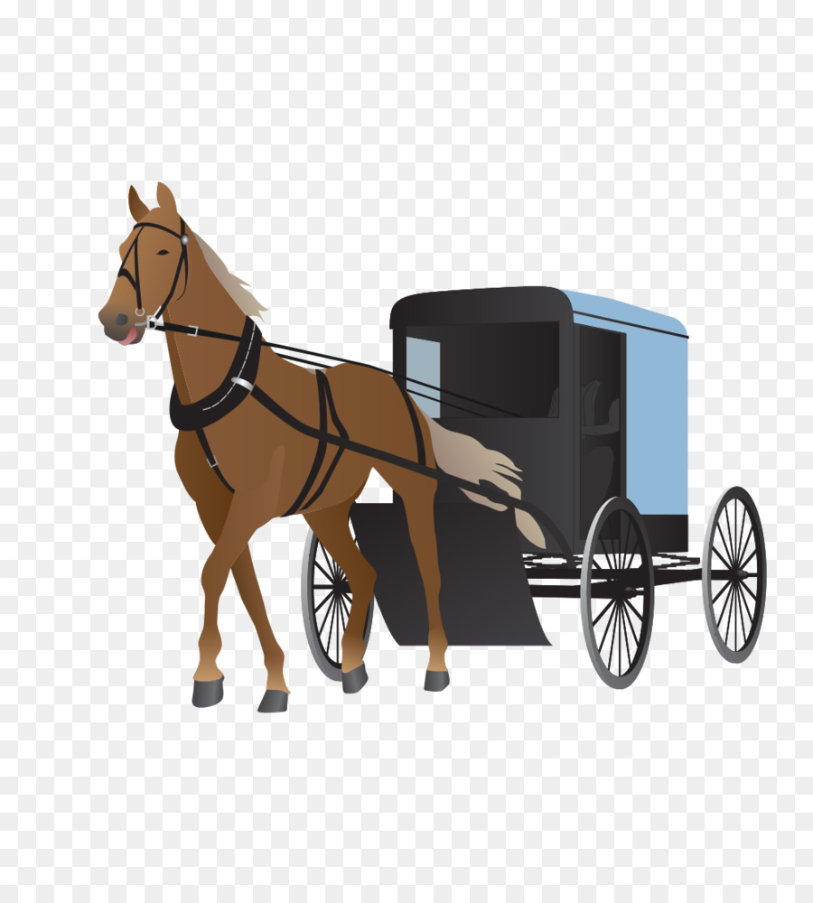 Horse and buggy Carriage Clip art - Carriage png download - 1000*1111 - Free Transparent Horse png Download.
