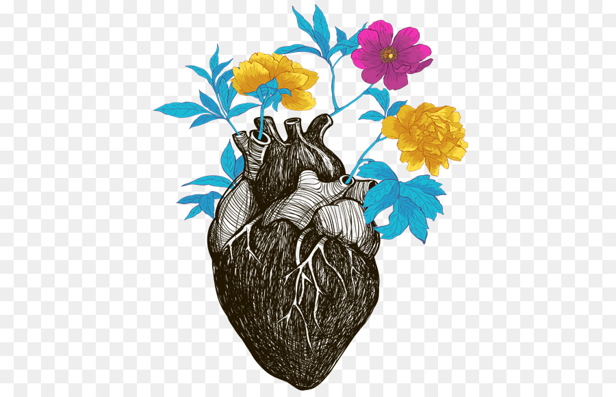 Anatomy Flower Heart - flower png download - 469*575 - Free Transparent  png Download.