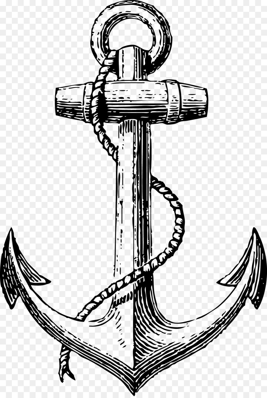 Anchor Drawing Clip art - Vector painted anchor png download - 1531*2270 - Free Transparent Anchor png Download.