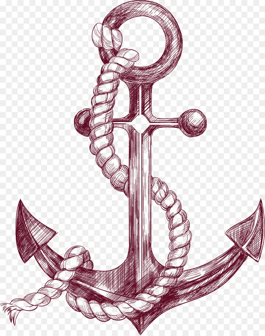 Anchor Drawing Banner Illustration - Sketch anchor png download - 2893*3655 - Free Transparent Anchor png Download.