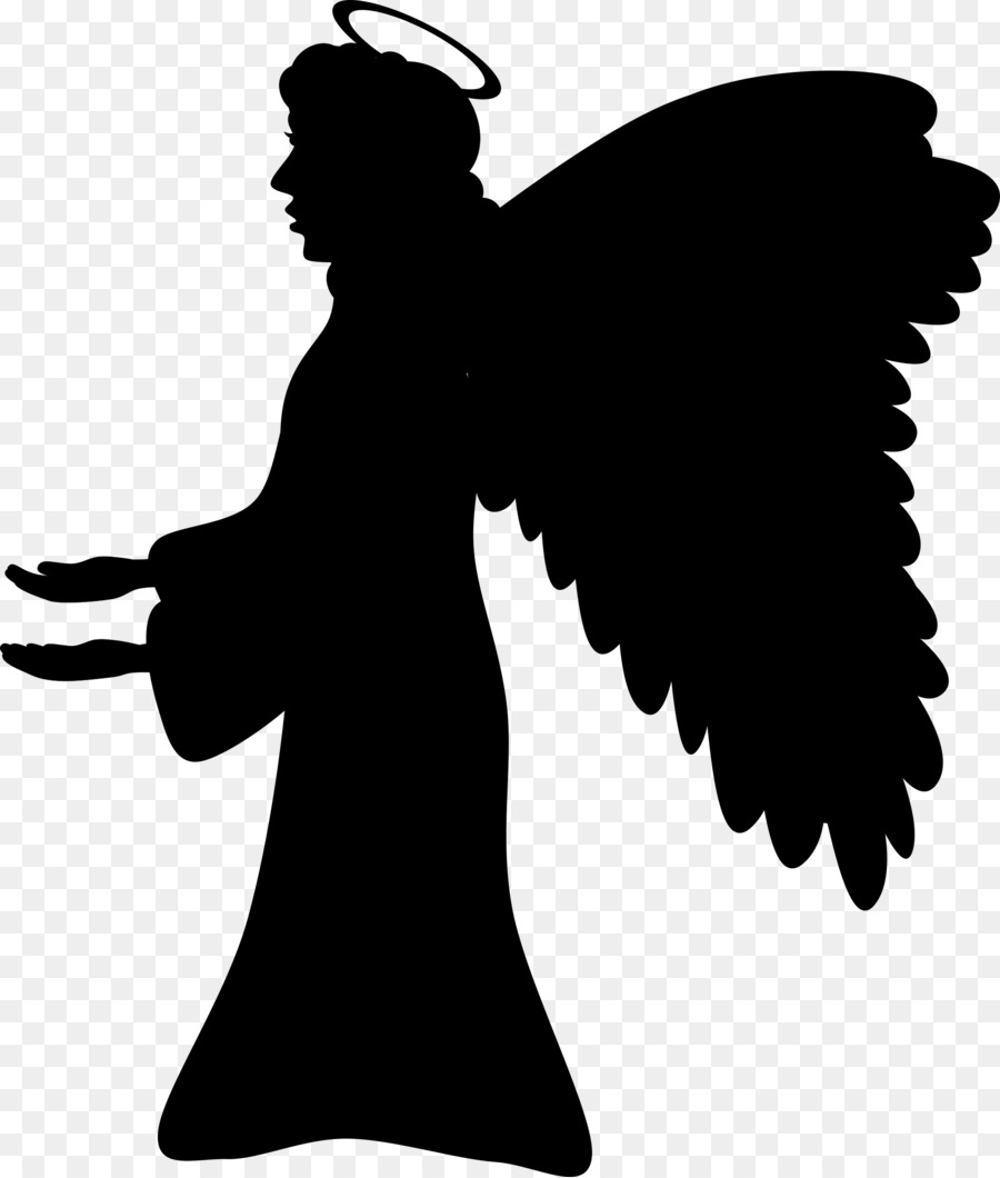 Silhouette Angel Clip art - angel png download - 2040*2400 - Free Transparent Silhouette png Download.