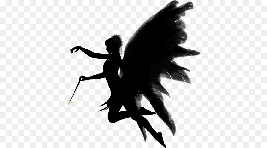Angel Silhouette Clip art - angel png download - 500*500 - Free Transparent Angel png Download.