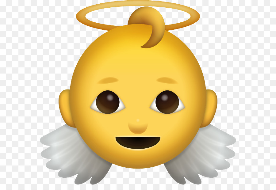 Emoji Emoticon - angel baby png download - 641*603 - Free Transparent Emoji png Download.