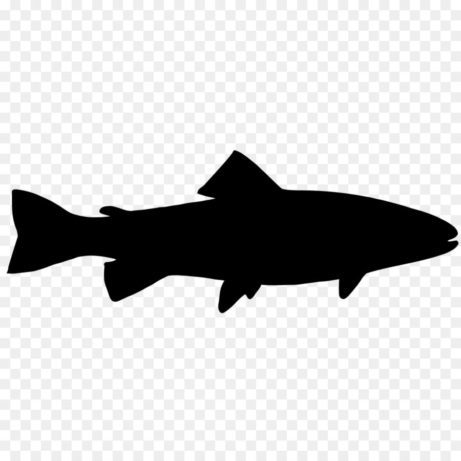 Fish Silhouette Trout Clip art - fish png download - 1200*1200 - Free Transparent Fish png Download.