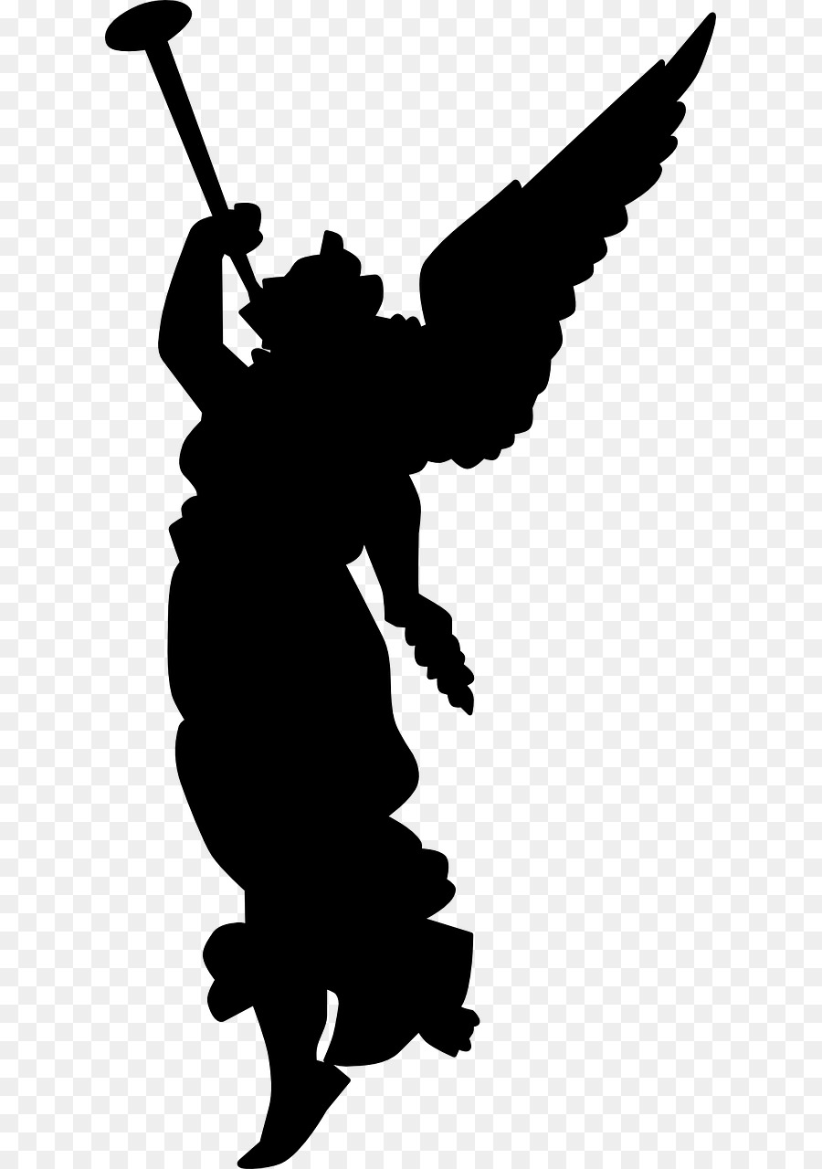 Christmas Silhouette Angel Clip art - christmas png download - 669*1280 - Free Transparent Christmas  png Download.