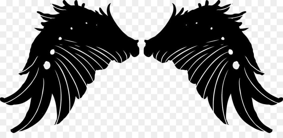 Euclidean vector Vecteur - Vector black tattoo black angel wings png download - 2347*1105 - Free Transparent Vecteur png Download.