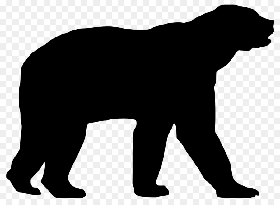 Polar bear Silhouette Dog - arctic animal silhouettes png download - 1024*741 - Free Transparent Bear png Download.