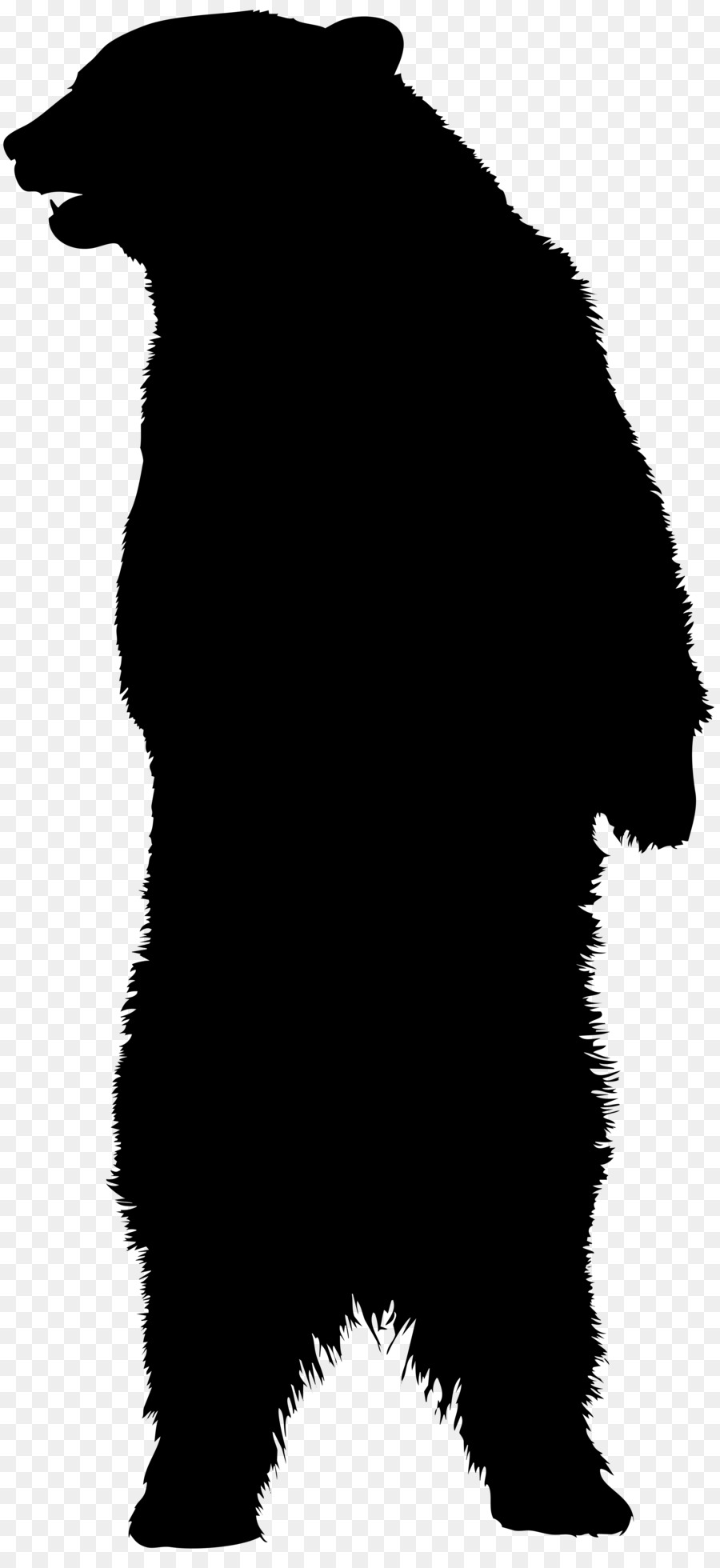 American black bear Silhouette Clip art - bear png download - 3697*8000 - Free Transparent Bear png Download.