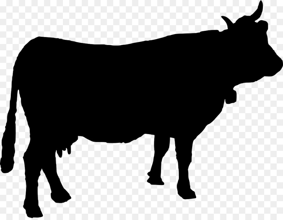 Beef cattle Angus cattle Silhouette Clip art - Silhouette png download - 1000*771 - Free Transparent Beef Cattle png Download.