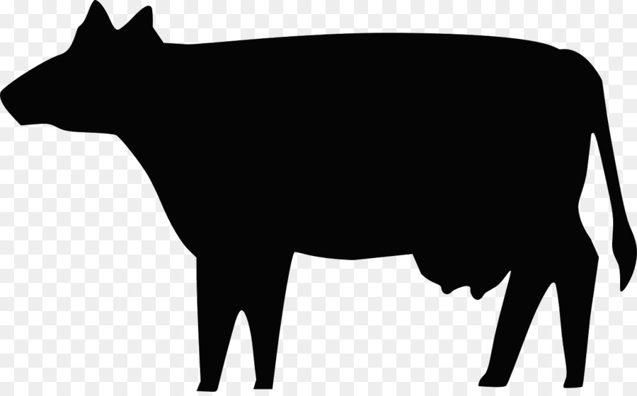 Beef cattle Angus cattle Clip art - Silhouette png download - 1280*788 - Free Transparent Beef Cattle png Download.