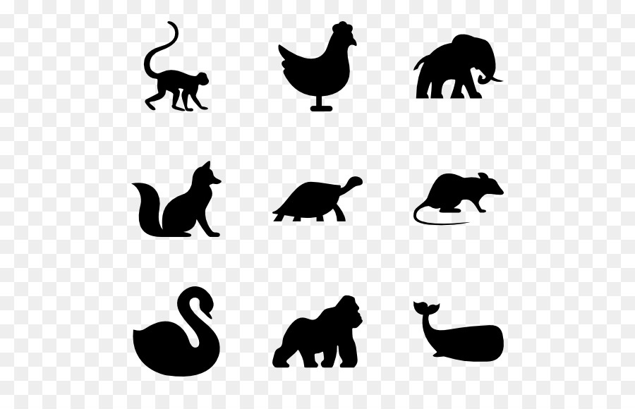 Cat Computer Icons Silhouette Clip art - animal silhouettes png download - 600*564 - Free Transparent Cat png Download.