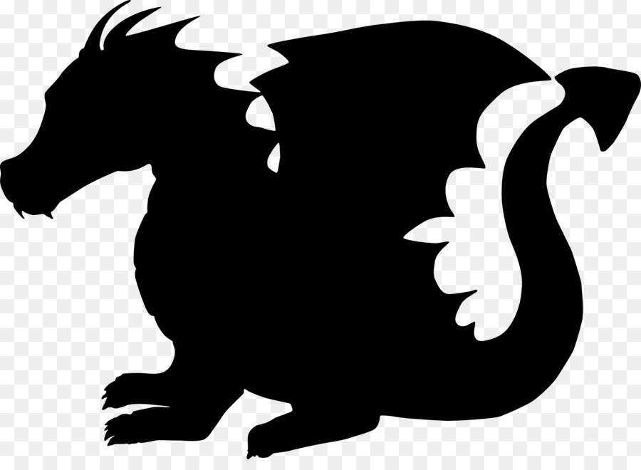 Dragon Silhouette Child Clip art - animal silhouettes png download - 2400*1719 - Free Transparent Dragon png Download.