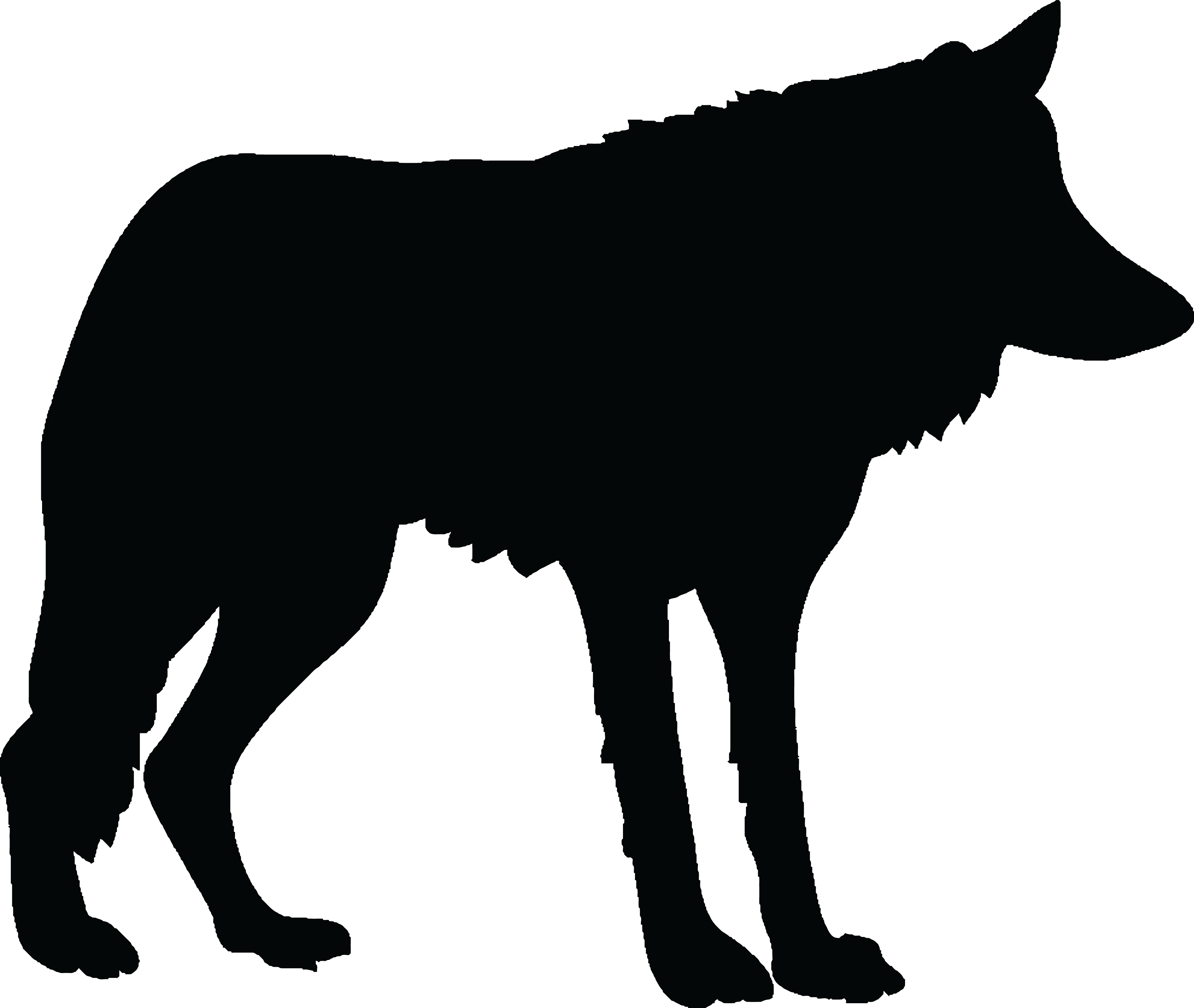 black wolf silhouette png
