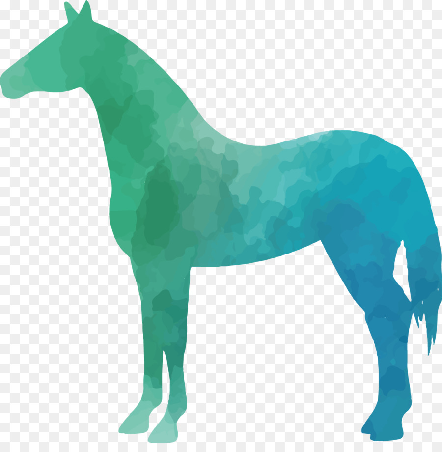 Mule Horse Pony Silhouette - Colorful animal silhouettes set png download - 1144*1146 - Free Transparent Mule png Download.