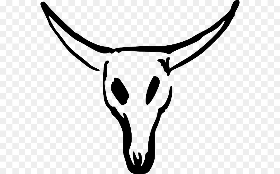 Texas Longhorn Animal Skulls Clip art - mexican painted skull banner png download - 640*560 - Free Transparent Texas Longhorn png Download.