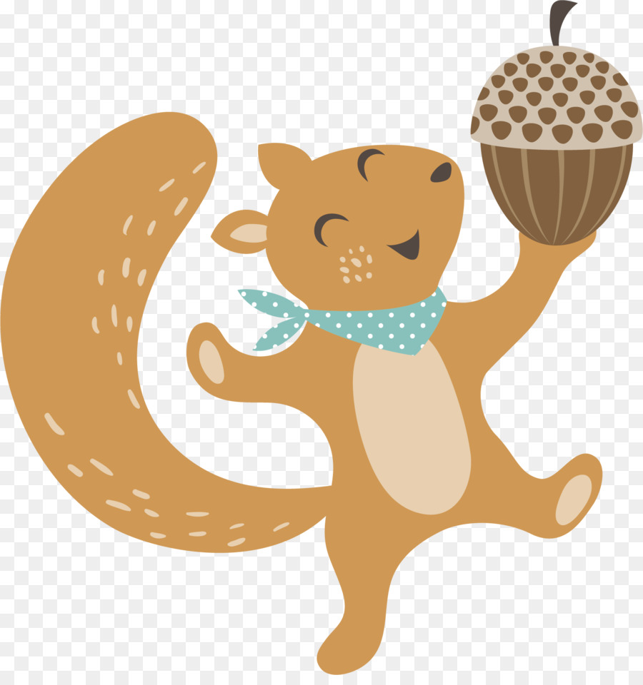 Squirrel Woodland and Forest Animals Thanksgiving - Brown squirrel vector png download - 1607*1690 - Free Transparent Squirrel png Download.