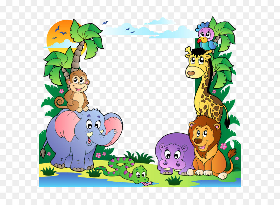 Hippopotamus Cartoon Lion Illustration - cartoon animals png download - 659*664 - Free Transparent  Cartoon png Download.