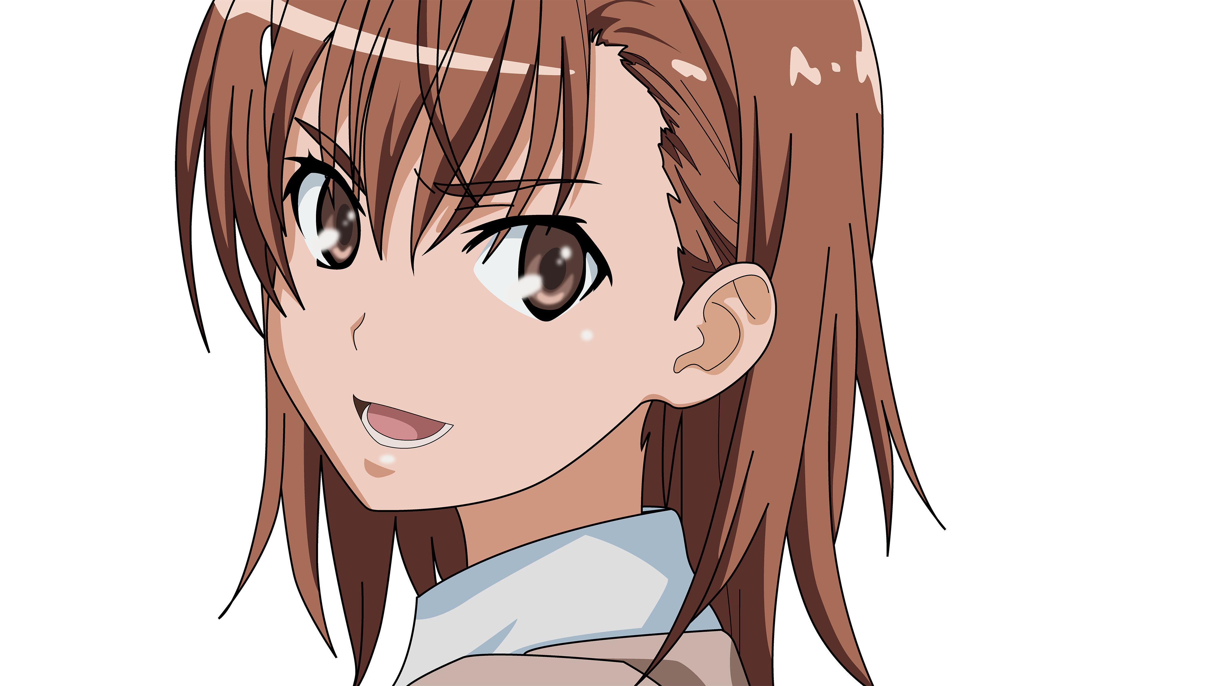 Mikoto Misaka A Certain Scientific Railgun Accelerator A Certain Magical Index Anime Face Png Download 4000 2250 Free Transparent Png Download Clip Art Library