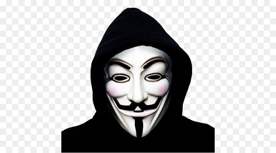 Anonymous Guy Fawkes mask Gunpowder Plot - Anonymous mask PNG png download - 500*500 - Free Transparent Anonymous png Download. - Clip Art