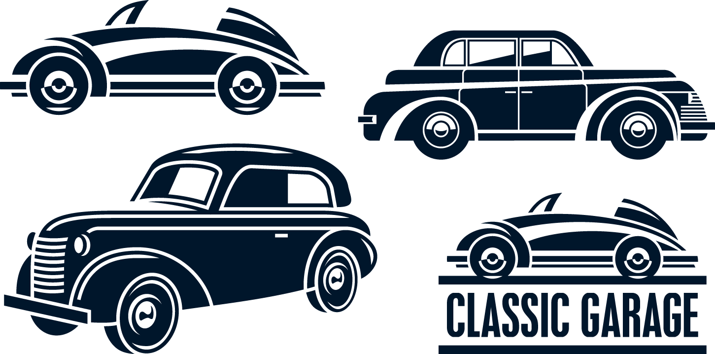 classic car silhouette
