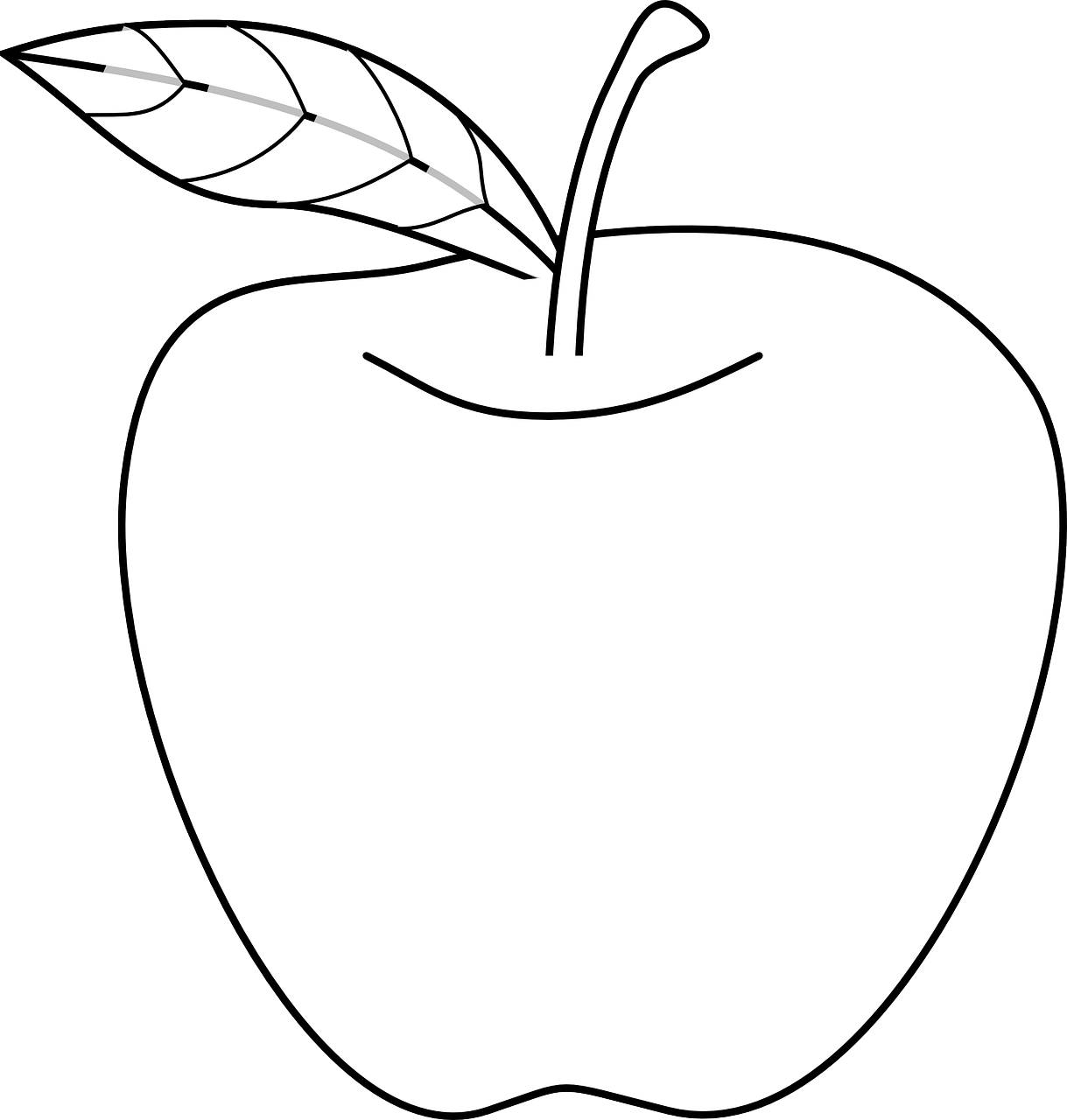 Apple Outline Clip art - dry fruit png download - 1219*1280 - Free