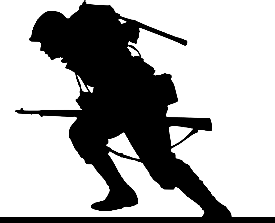 ww2 soldier silhouette png
