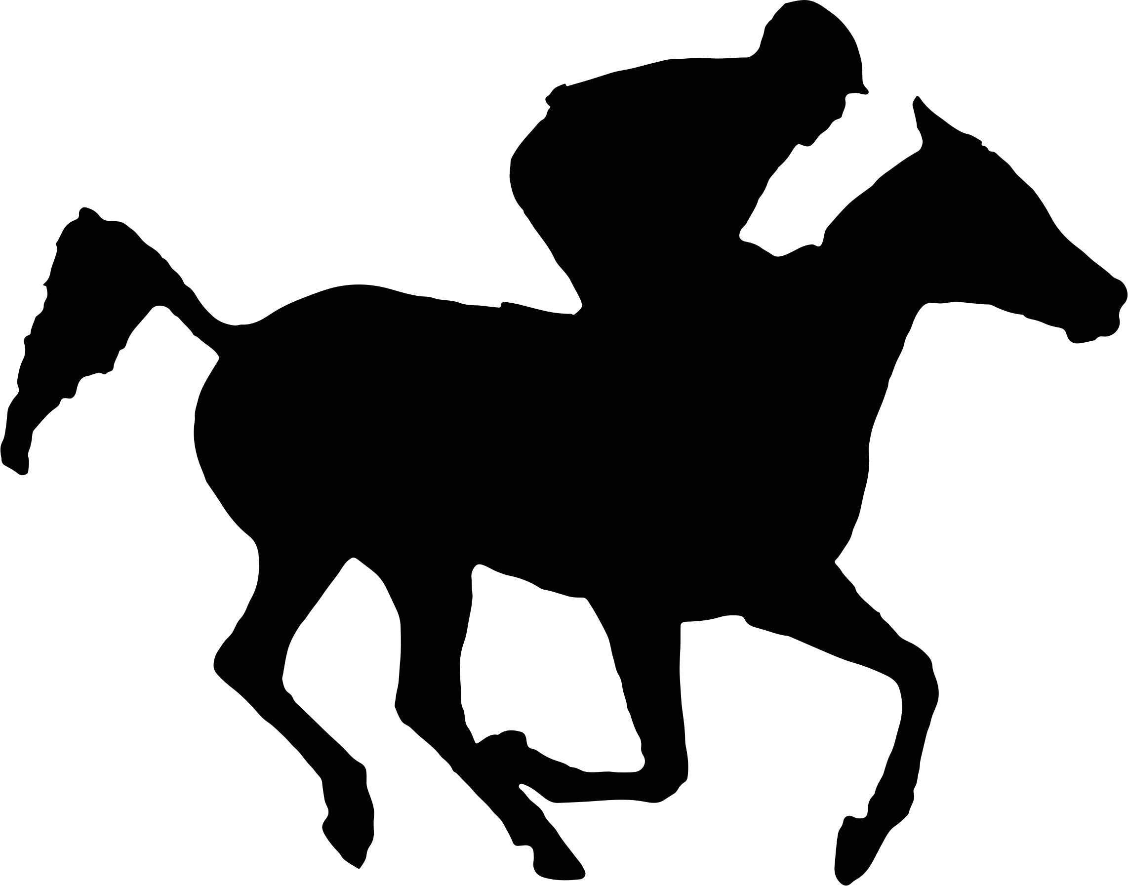 horse racing silhouette png
