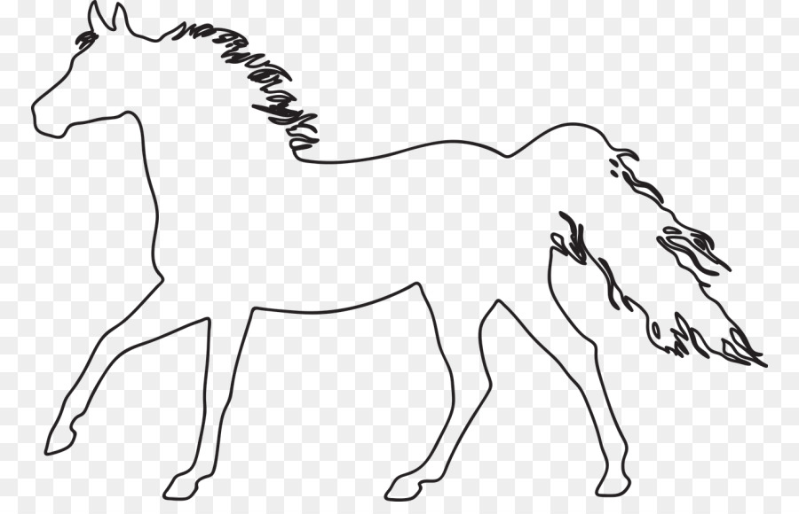 Konik Drawing Arabian horse Standing Horse Clip art - Silhouette png download - 830*566 - Free Transparent Konik png Download.