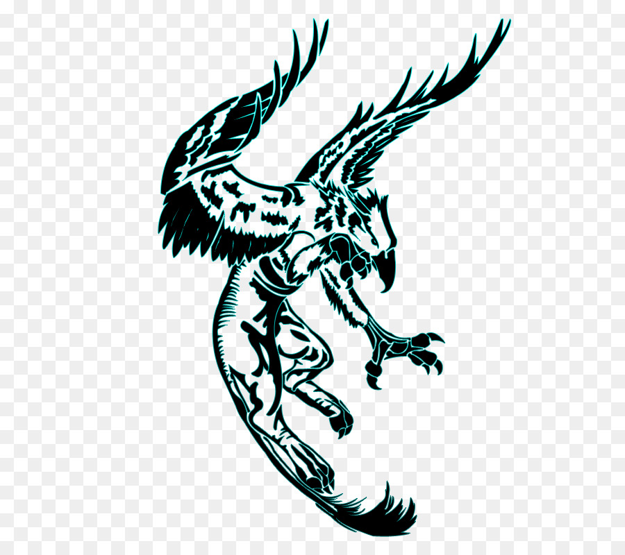 Griffin Sleeve tattoo Tribe Clip art - Gryphon Images png download - 619*800 - Free Transparent Griffin png Download.