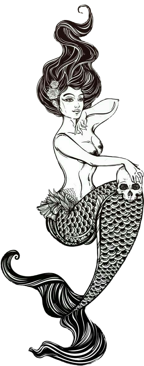 Mermaid Illustration Drawing Vector graphics Clip art - Mermaid png  download - 460*1171 - Free Transparent Mermaid png Download. - Clip Art  Library