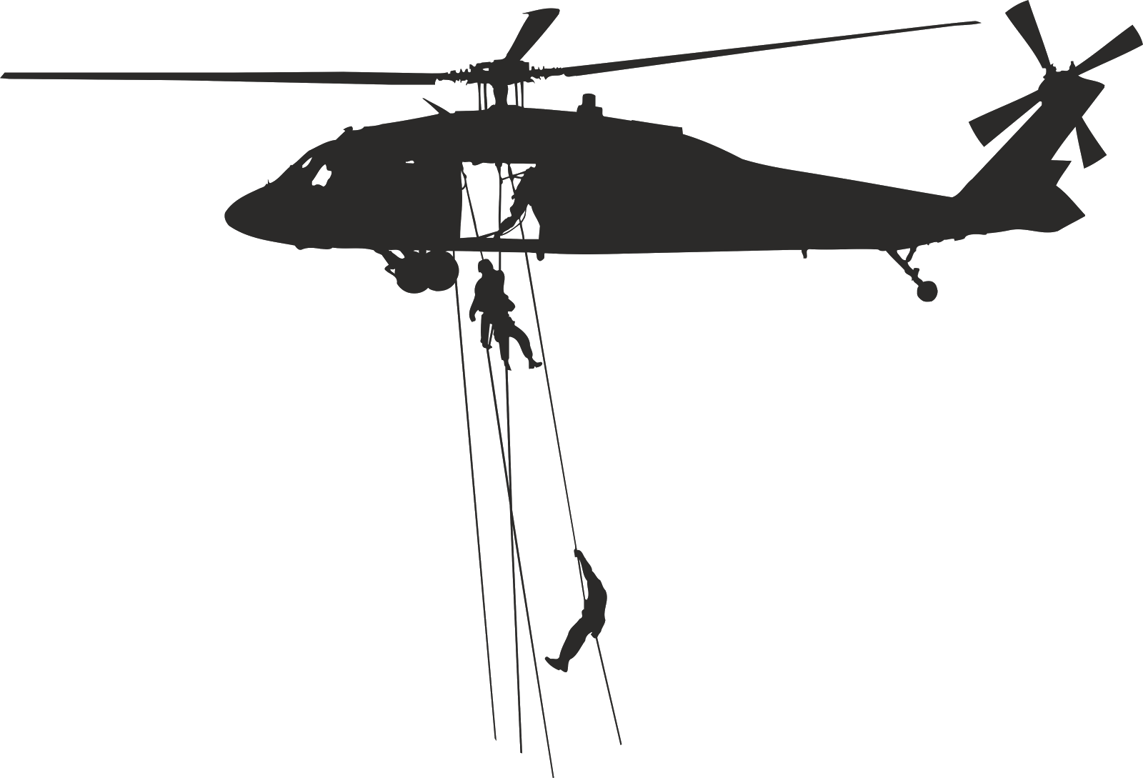Army Helicopter Silhouette #1414518 (License: Personal Use) .