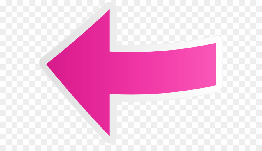 Line Triangle Brand - Pink Arrow Left Transparent PNG Clip Art Image png download - 6262*4822 - Free Transparent Pink png Download.
